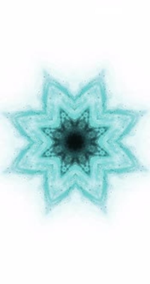 Abstract Fluid Rotating Mandala Star Background Loop