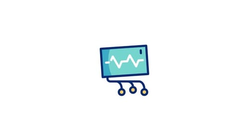 Ecg Monitor Animated Icon