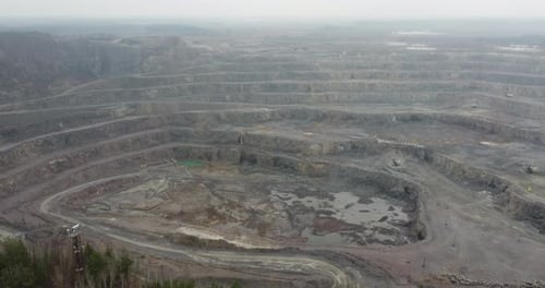 Air View of an Amber Quarry