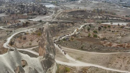 Horseback Riding Tours In Cappadocia, Turkey. - aerial