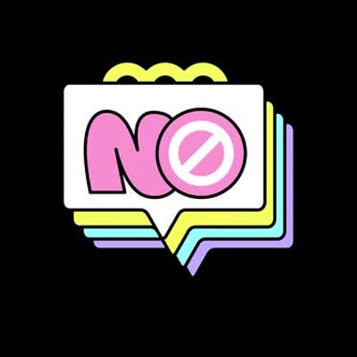 Animated No Signal Speech Bubble Pop Up Graphic