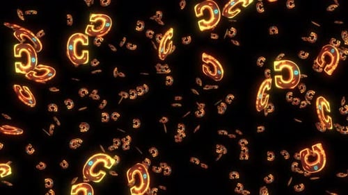 3d Glowing English Alphabet C Animation, Character Animation Background.education Background. Reali