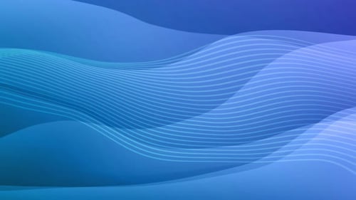 Dynamic Blue Abstract Fluid Wave Lines Motion Background