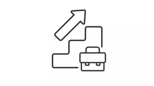 Minimalist Business Progress Line Art Animation