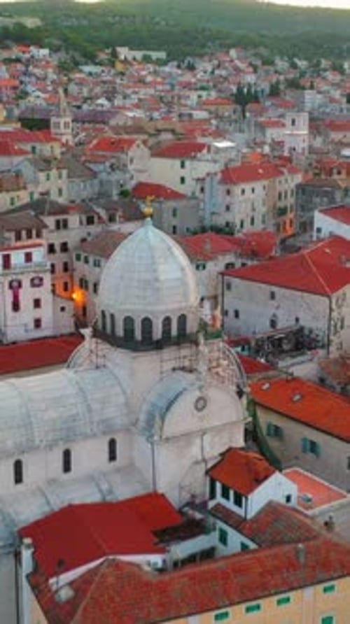Vertical View Of Croatia Cityscape, Europe