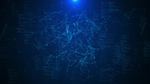 Technology Tunnel Digital Lines Big Data Information Flow Futuristic Matrix Futuristic Concept