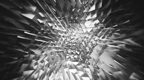 Dynamic Abstract Geometric Shards Bursting Animation Background