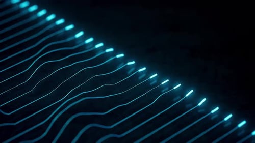 Satisfying Loop of 3D Optical Fiber Neon Lights