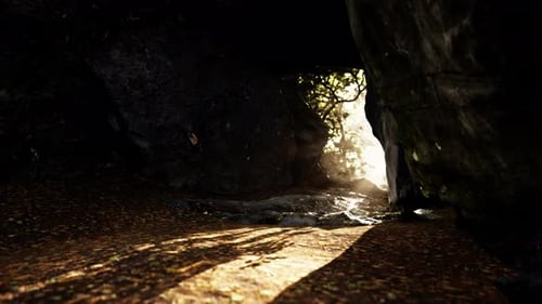 Incredible Sunset From the Cave