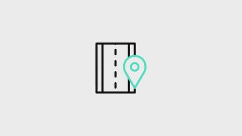 Road Line Animated Icon