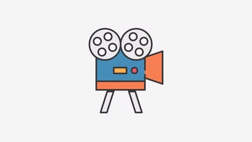 Animación del icono de la cámara de vídeo