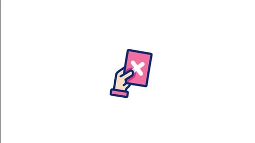 Red Card Animated Icon