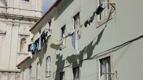Lisbon City Clothes Line, Portugal