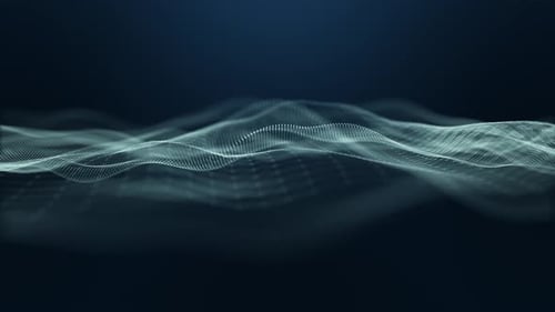Abstract Particle Wave Digital Network Background Loop
