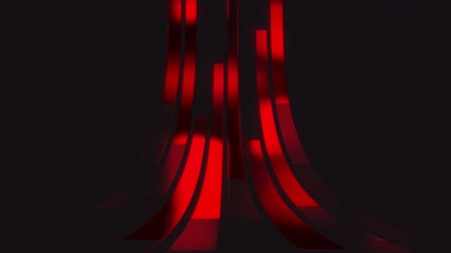 Red Glitch Digital Transition Abstract Reveal