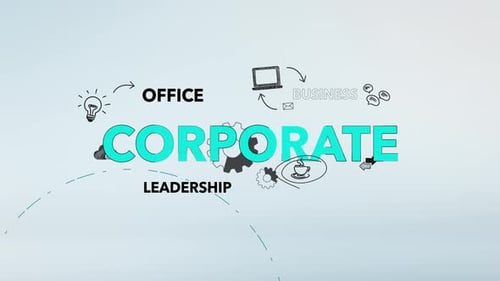 Infographic Corporate Typography Background