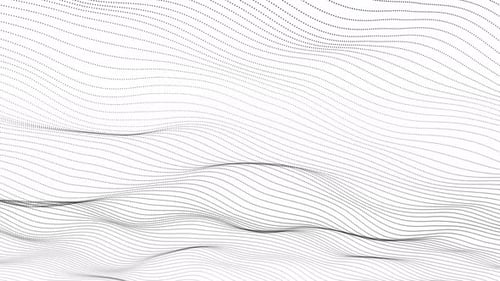 Fondo de onda de línea de partículas de cuadrícula