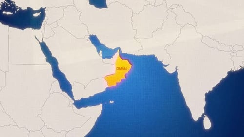 Oman Glow Map For Social Media Content