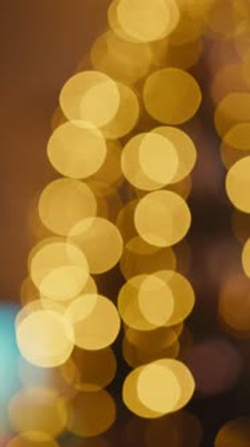 A Beautiful Christmas Tree Shot with a Fast Lens in Blur Showing Only a Blurred Background Intended