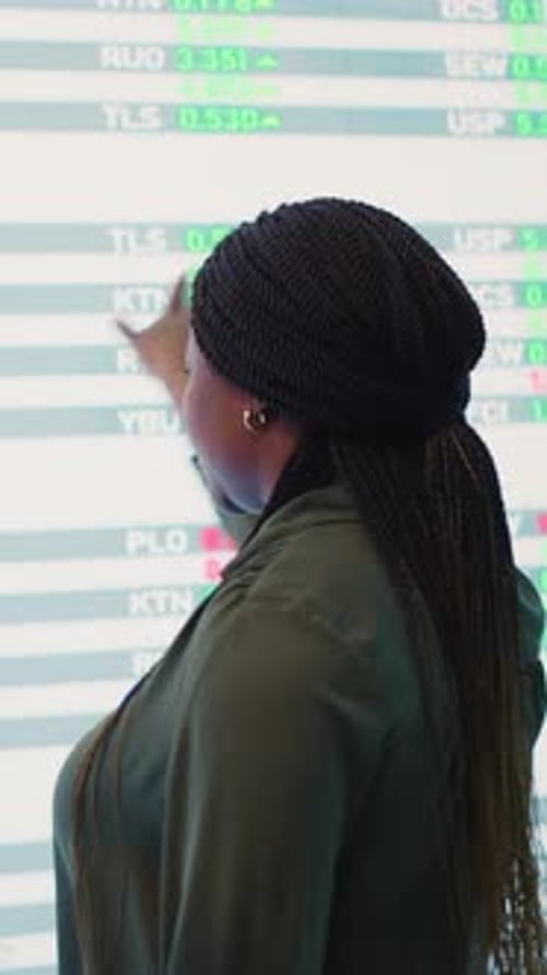 Vertical Video Diverse Team of Analysts Examining Monthly Cost and Revenue Elements