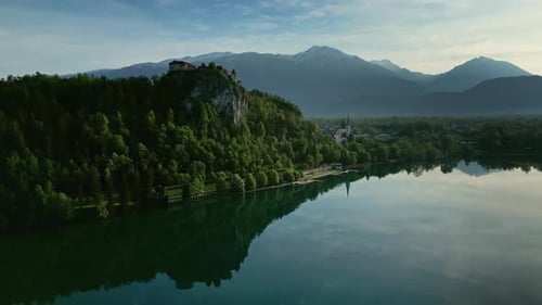 Castle on the Rock on Bled Lake