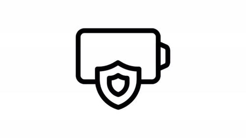 Secure Digital Wallet Protection Icon Animation