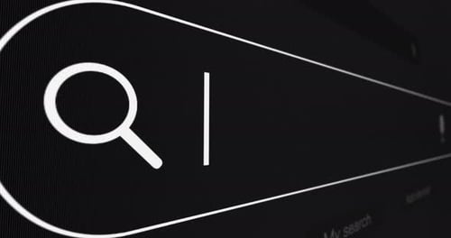 Typing Business Online in Digital Search Bar Animation