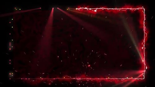 Shiny Particles Flying And Glowing Lights Frame