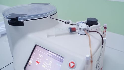 Blood Separation Machine in Medical Laboratory