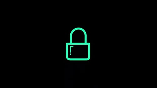 Animated Padlock Icon Lock Unlock Motion