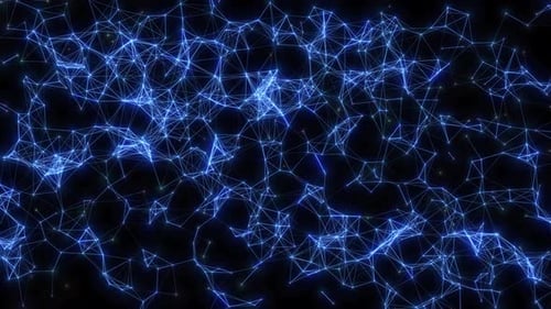 Abstract Blue Glowing Plexus Network Digital Connections Background, symbolizing Global