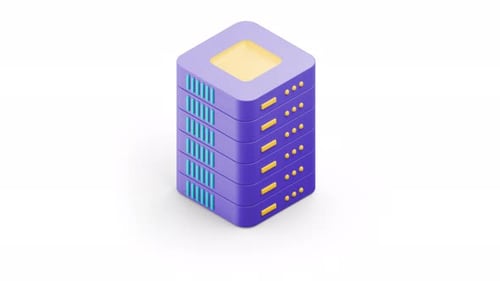 Modern Data Server Technology Digital Infrastructure And Network Storage