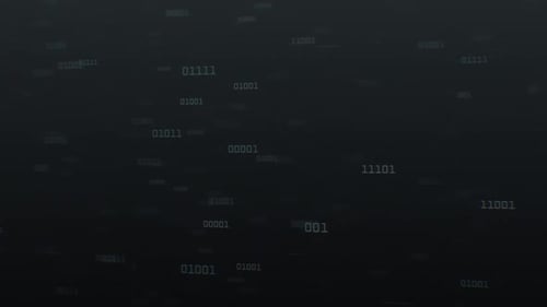 Colleción Canvas: Efecto de los números cambiantes que salen de una pantalla negra