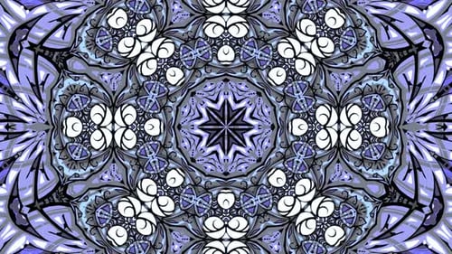 Abstract Mandala Kaleidoscope Pattern Animation