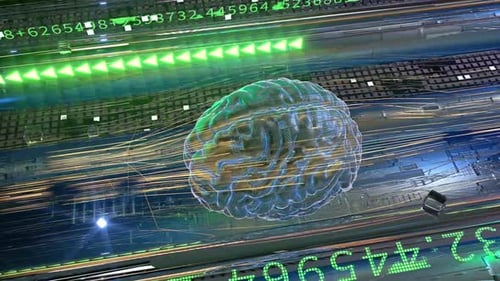 3D-Animation zukünftiger fortschrittlicher Prozessorchips
