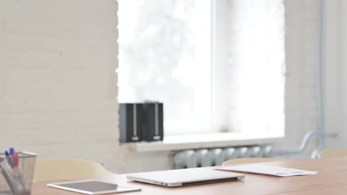 African Businessman Coming Office in Morning