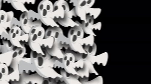 Halloween Ghost Übergang Alphakanal 4K