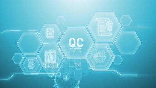 Qc Quality Hand touching,Digital transformation,Science and artificial intelligence,innovation