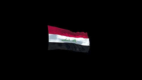 Irak-Flagge mit Alpha-Kanal
