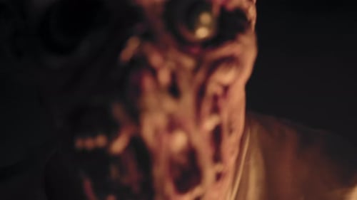 Sinister Masked Creature Close Up