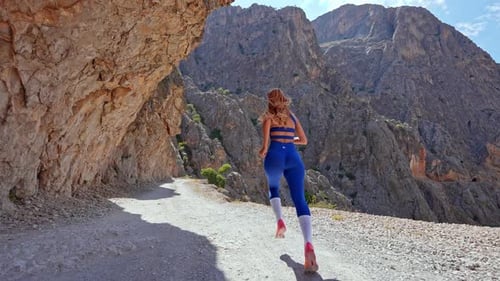 Endurance Run in Rocky Landscape