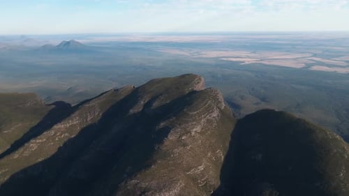Vue aérienne des montagnes de Bluff Knoll, Australie occidentale, Australie.