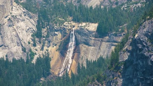 Waterfall in the Yosemite National Park