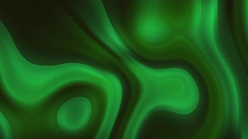Dynamic Green Fluid Abstract Waves Looping Background