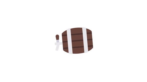 Animated Wine Barrel icon Alpha Channel