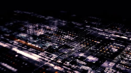 Contexte HUD de simulation de données matricielles futuriste 25