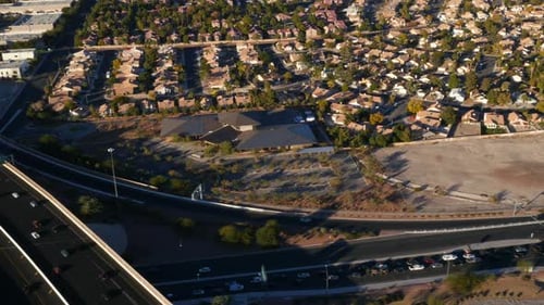 Aerial View of Las Vegas Suburbs Aerial