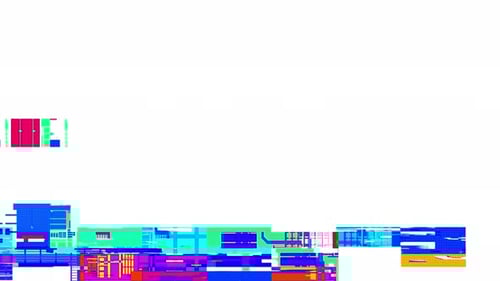 Colleción de corrupción: superposición de datos del efecto de falla de la señal analógica de una cinta VHS con un parpadeo