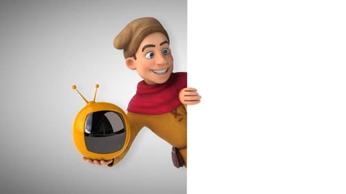 Cartoon medieval historical character