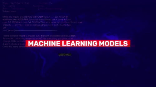 Machine Learning Models Error Warning Text On Hacking Background Screen